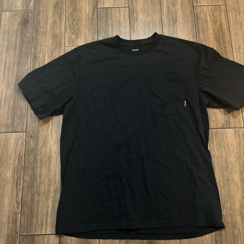Hawx Men's Solid Forge Short Sleeve Work Pocket T-Shirt Black Size 3XL